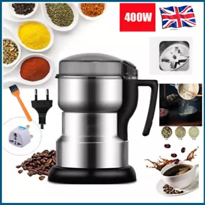 400W Electric Grain Grinder Grinding Milling Nut Bean Spice Matte Blade Blender - Picture 1 of 13