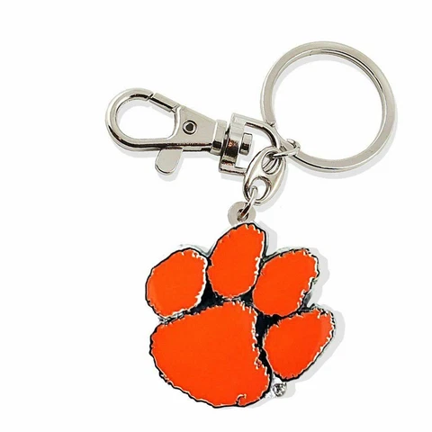 Clemson Tigers Keychain Metal Heavyweight Team Logo Key Ring Cover
