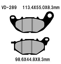 Almohadilla verde orgánica Vesrah VD289 (EBC FA663) Foto 1 de 2