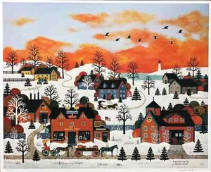 Jane Wooster Scott 1988"A Sunset Long Ago" Lithograph  - Picture 1 of 1