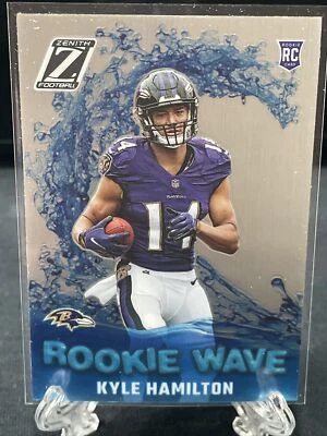 KYLE HAMILTON ravens 2022 Zenith Rookie Wave #RW-KH Prizm RC - Image 1 of 2