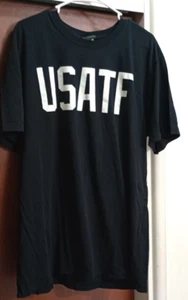 NIKE MEN'S TSHIRT "USATF" 2XL BLACK TRACK&FIELD NIKE LINE BLACK LABEL NWOT - Picture 1 of 5