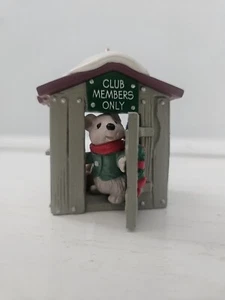 Hallmark Andenken Ornament Collector's Club 1988 "Unser Clubhaus" Weihnachten OHNE Box - Bild 1 von 7