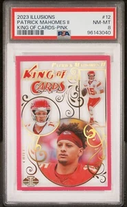 2023 Panini Illusions King of Cards Pink #12 Patrick Mahomes II PSA 8 Pop 3 - Picture 1 of 2