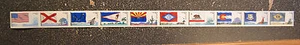 2008USA #4273-4282 42c Flags Our Nation Series 1  Plate Number Coil Strip 10 PNC - Picture 1 of 1