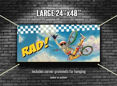 Radical Rick 横幅 2'x4' BMX Plus 杂志复古 BMX — 第 1/2 张图片