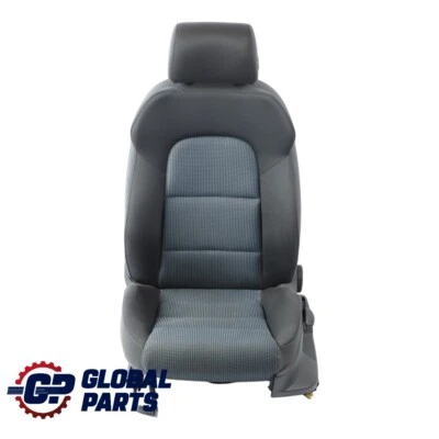 Audi A3 8P Front Seat Left N/S Interior seat Cloth Fabric Black Silver - image 1 of 4