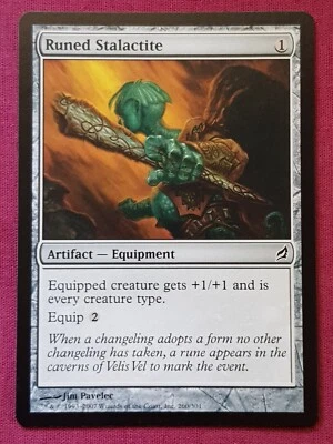 Magic The Gathering LORWYN RUNED STALACTITE artifact card MTG - Image 1 of 2