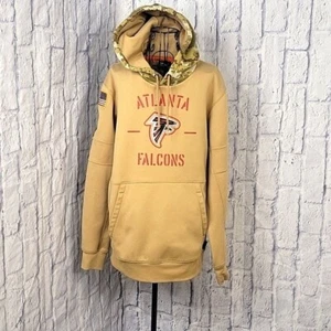NIKE ATLANTA FALCONS On Field Dri Fit Army Camouflage Salute The Troops Hoodie M - Picture 1 of 12