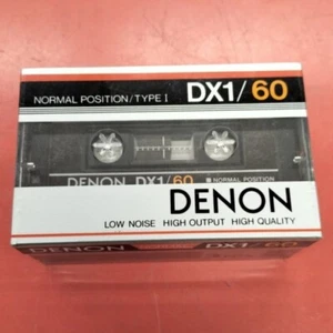 DENON DX1 60 Audio Cassette Tape Rare Set of 3 Normal 60 minutes New Unused item - Afbeelding 1 van 7