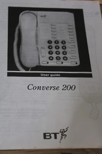 Vintage Converse 200 Corded Telephone Charcoal Grey Backlit Display Push Button - Picture 1 of 3