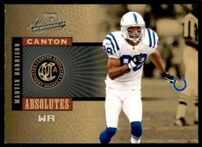 2005 Canton Absolutes SILVER /250 Marvin Harrison HOF INSERT Indianapolis Colts - Image 1 of 3