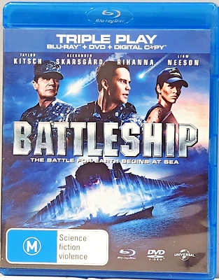 BATTLESHIP - Liam Neeson, Taylor Kitsch, Rihanna - BLURAY + DVD + Digital - Image 1 of 4