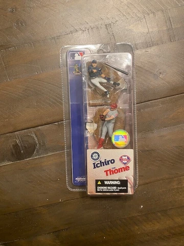 ICHIRO SUZUKI JIM THOME McFarlane MLB Dual Mini Mariners Phillies NEW Figure Cover