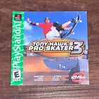 Tony Hawk's Pro Skater 3 PS1 Playstation 1 PS One manuel d'instructions uniquement