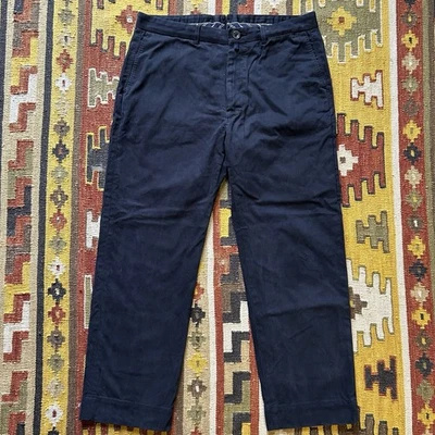 45r 45rpm Umii908 Cotton Chino Trousers Pants Sz 34 - Black - Image 1 of 4