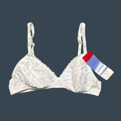 Sujetador Playtex 38A Blanco Inalámbrico De Colección NUEVO Satinado Playtex Collection Petite Foto 1 de 4