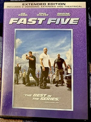 Fast Five [Extended Edition & Theatrical DVD, 2011) VIN Diesel-Paul Walker - Image 1 of 4