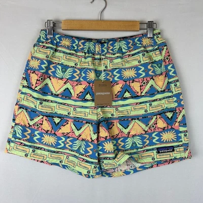 Patagonia Baggies 5" Inseam Shorts High Hopes Geo Salamander Green Men's Size S - Image 1 of 4