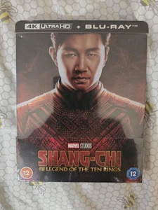 SHANG-CHI AND THE LEGEND OF THE TEN RINGS - UK 4K + BLU RAY STEELBOOK - NEW - Picture 1 of 2