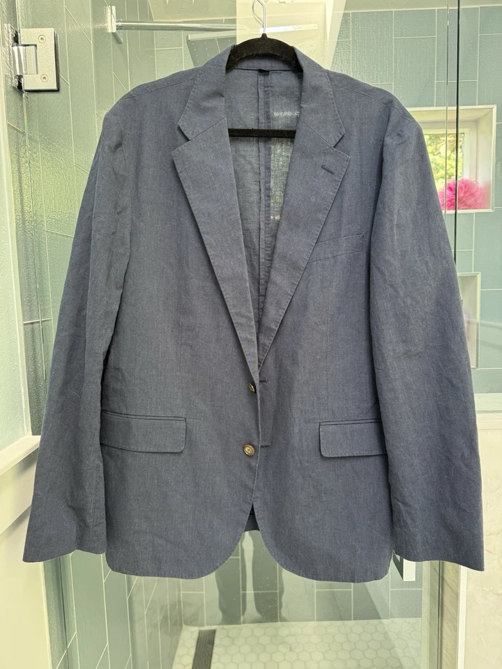 J Crew Ludlow Blazer мужской 42R неструктурированный льняной хлопок Somelos Португалия куртка - Изображение 1 из 4