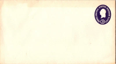 Vintage FDC Scott #U534 Embossed Envelope 3 Cents Die 3 George Washington c1950 - Image 1 of 3