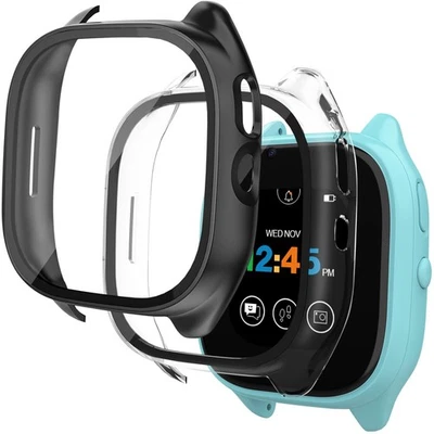 Kuaguozhe 2PK Kids Gizmo Watch 3 Screen Protector Tempered Glass Hard PC Black C - Image 1 of 4