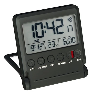 Atlanta Travel Alarm Clock With Radio Reception Digital Black 1805/7 - Image 1 of 2