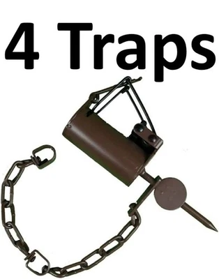 4 trampas a prueba de perros Ztrap control de molestias sujeción para patas de mapache 4 trampas Foto 1 de 2