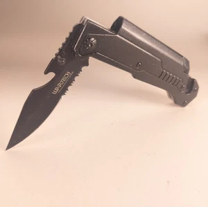 Assisted Opening Knives Glass Breaker Fire Starter Bottle Opener Seatbelt Cutter - Picture 1 of 7
