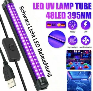 USB UV Ultraviolettes Schwarzlicht 10W 48LED Bar Lichteffekte Disco Partylicht - Bild 1 von 12