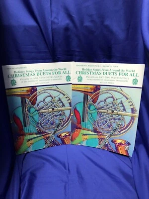 Tenor Sax World Holiday Duets w/Trombone, Baritone BC, Bassoon, or Tuba. 2 books - Image 1 of 4