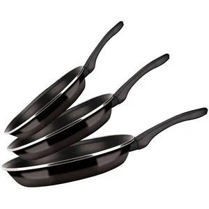 Juego 3 Sartenes Inducción 20-24-28 cm, Acero Esmaltado, Antiadherente sin PFOA - Imagen 1 de 4