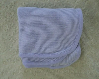 Manta térmica para bebé púrpura liso claro tejido gofre Lovey Foto 1 de 4