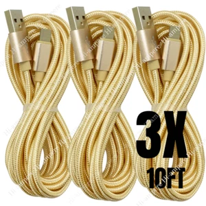 1/2/3X 10Ft Fast Charging Cable For iPhone 14 12 11 8 7 6 USB Data Charger Cord - Picture 1 of 10