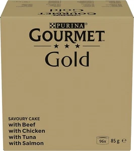 2XGourmet Gold Refined Ragout Wet Cat Food, Variety Mix, Pack of 96 (96 x 85 g) - Bild 1 von 4