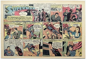 SUPERMAN Sunday Page #107 - Paneles Superman - 16 de noviembre de 1941 - RARO - Imagen 1 de 5