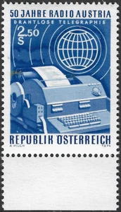 1974 Austria Sg 1694 50th Anniversary of Radio Austria Unmounted Mint - Picture 1 of 2