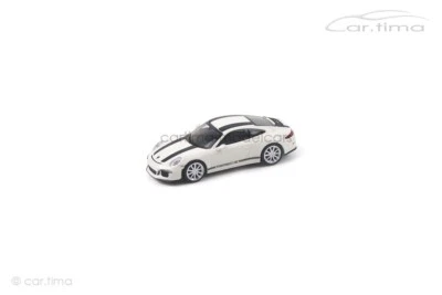 Porsche 911 (991) R Bianco/Striscie Decorative Nero MINICHAMPS 1:87 870066226 - Immagine 1 di 4