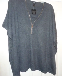 NUEVO COLOR FUNCIONA 1/2 Cremallera Poncho Polar Top Mujer L/XL NUEVO CON ETIQUETAS ED87 - Imagen 1 de 4