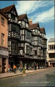 Shrewsbury Großbritannien ~1960/70 Ireland`s Mansion People on the street View - Bild 1 von 2