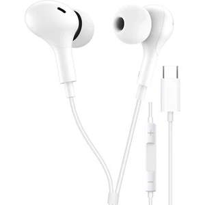 Für iPhone 15 16 Pro Max Ohrhörer USB-C Kabelgebunden Kopfhörer Headset In-Ear Stereo HD - Bild 1 von 15