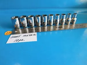 NEW,SNAP ON TOOLS "METRIC" 1/2 IN. DR SHORT SOCKETS,"10MM THRU 19MM"10 SOCKETS - Picture 1 of 4
