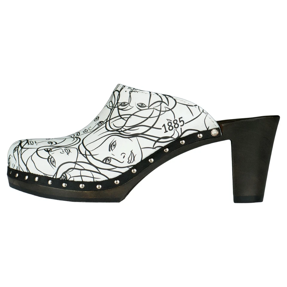 Hamburg 1885 Damen Holzschuh Miley Clogs Leder - Bild 1 von 1