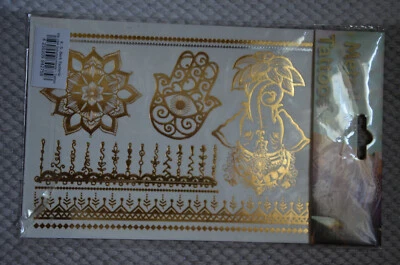 Metall Tattoos in der Farbe Gold, Berk Esoterik - Neu - Bild 1 von 2