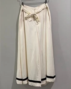 Polo Ralph Lauren Satinhose weites Bein Creme Größe 8 - Bild 1 von 9