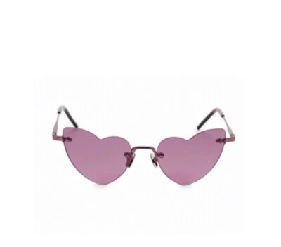 Saint Laurent Heart Shaped Pink Sunglasses. NWT. Retail- $650 - Image 1 of 4