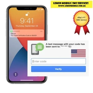 Vérification SMS avec USA +1 numéro de mobile US téléphone OTP NO SIM carte - Photo 1 sur 1