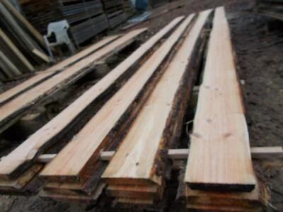 Douglasie unbesäumt Bretter Bohlen Regal Zaun Schwarten 14-25x2,3cm bis 4m Länge