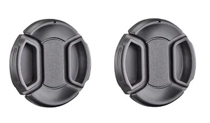 TWO(2) - 52mm Snap on Front Lens Cap Cover Black - Picture 1 of 4